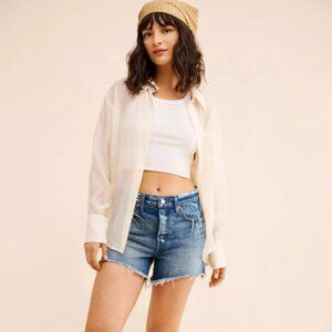Anthropologie RE/DONE | 90's Low Slung Shorts |  Faded & Frayed Raw Hem | NWT